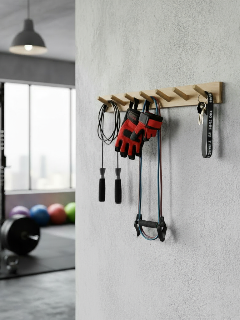Wandhaken – Holzaufhängung für Bänder & Zubehör
